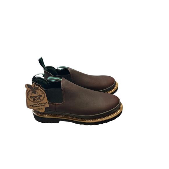 Georgia Boot Georgia Giant Romeo Work Boots Mens Size 11 W Brown Leather Slip On main image 5